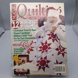 Vintage Craft Patterns, McCalls Quilting Magazine, November 1996 Christmas